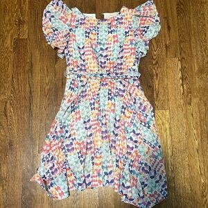 Crewcuts girls butterfly multicolor dress size 8